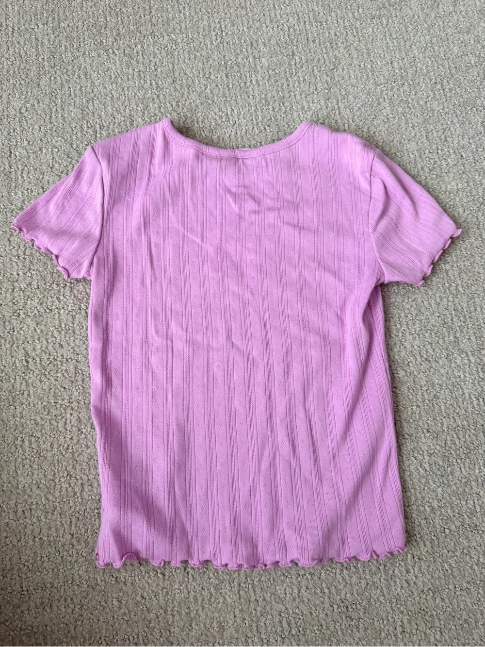 GAP Lilac Ribbed Short-Sleeve Tee